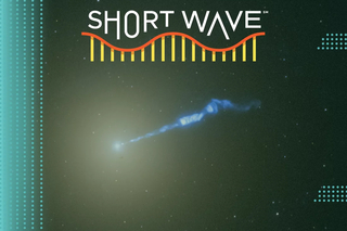 Short Wave. In 1918, astronomer Heber Curtis identified a black hole jet that seemed to shoot out of M87, a galaxy about 50 million light years away from Earth. NASA and the Hubble Heritage Team (STScI/AURA)