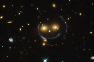 Galaxy cluster SDSS j1038+4849, Hubble Space Telescope; credit: Image credit: NASA / ESA / Judy Schmidt