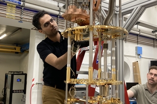 ALPHA Fridge Installation, Yale Wright Laboratory