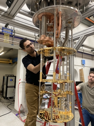 ALPHA Fridge Installation, Yale Wright Laboratory