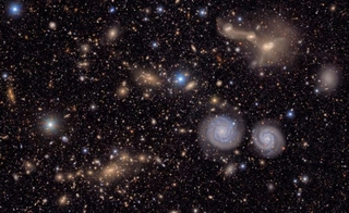 section of the Vera C. Rubin Observatory's view of the Virgo Cluster. Credit: NSF-DOE VERA C. RUBIN OBSERVATORY